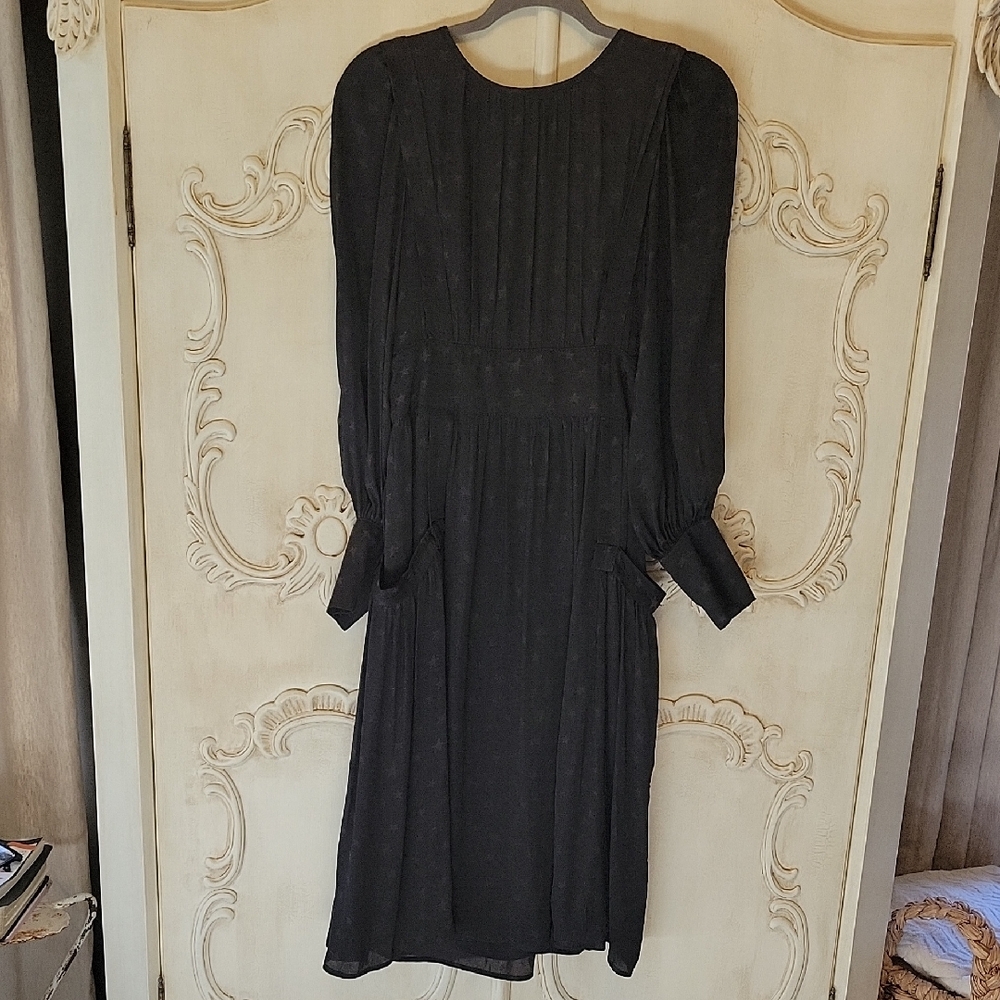 Max Studio Classic Black Long Sleeve Dress